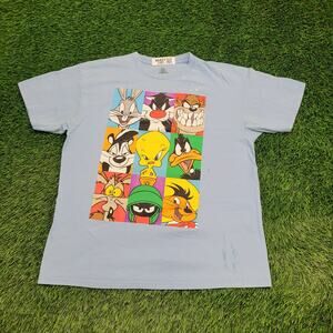 Looney-Tunes Pop-Art Shirt Womens XL 23x28 Blue